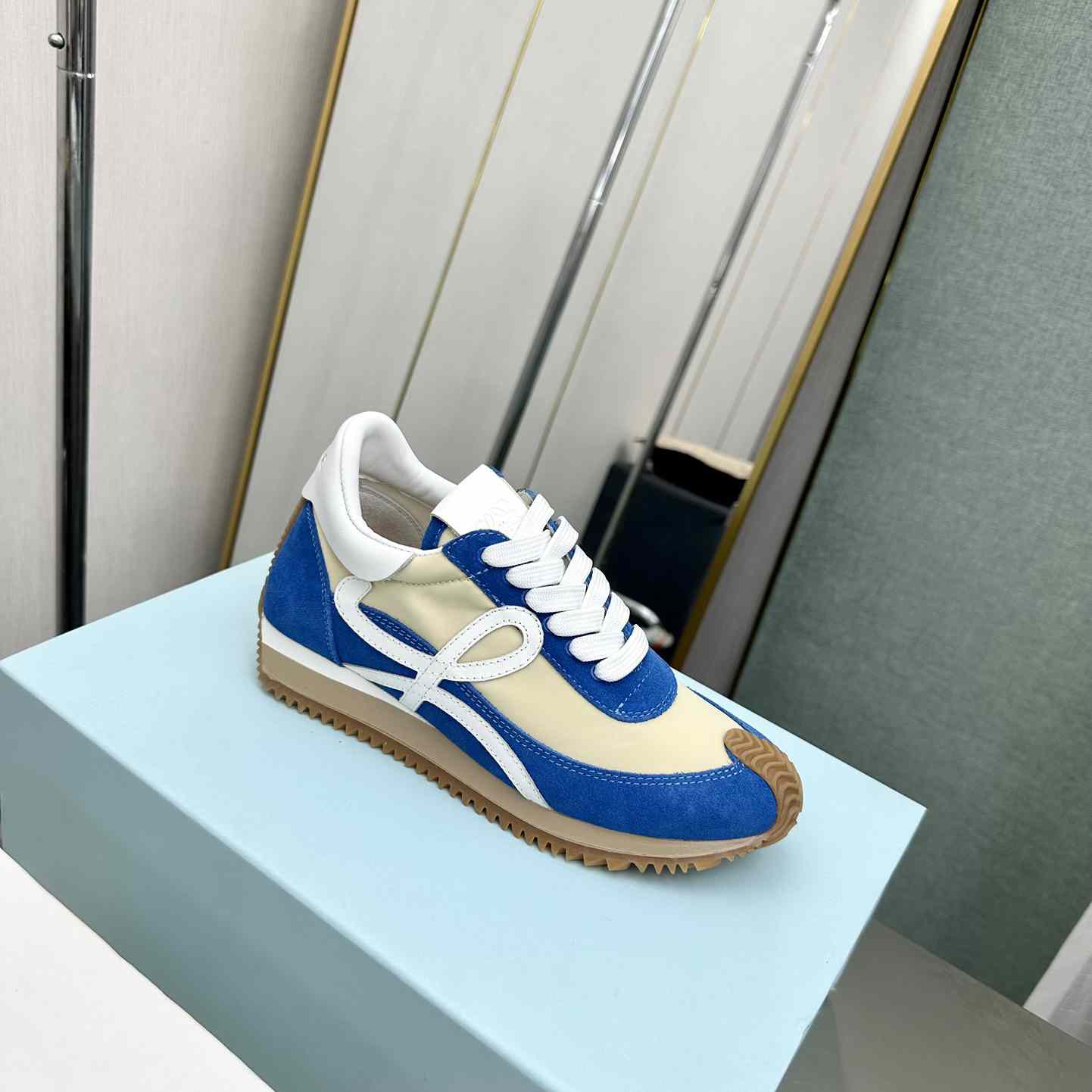 Loewe Flow Runner In Nylon And Suede - DesignerGu