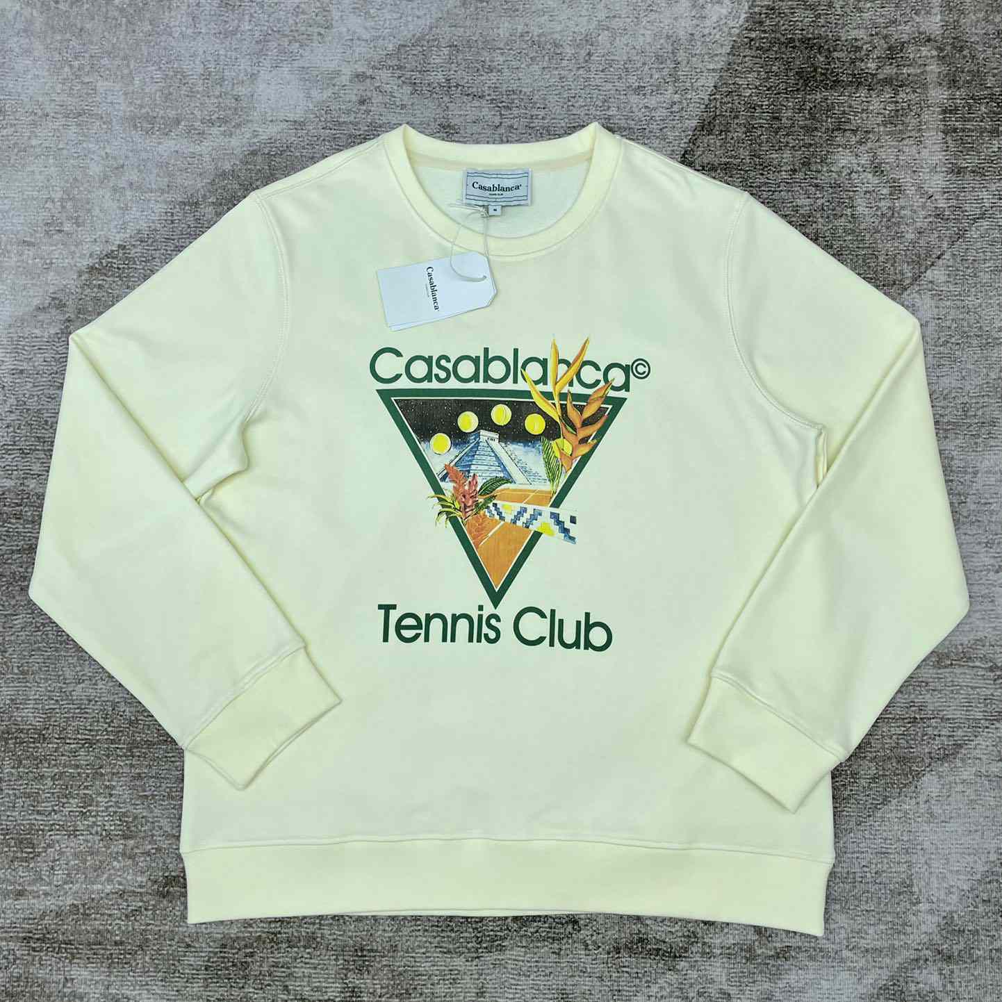 Casablanca Tennis Club Icon Printed Sweatshirt - DesignerGu