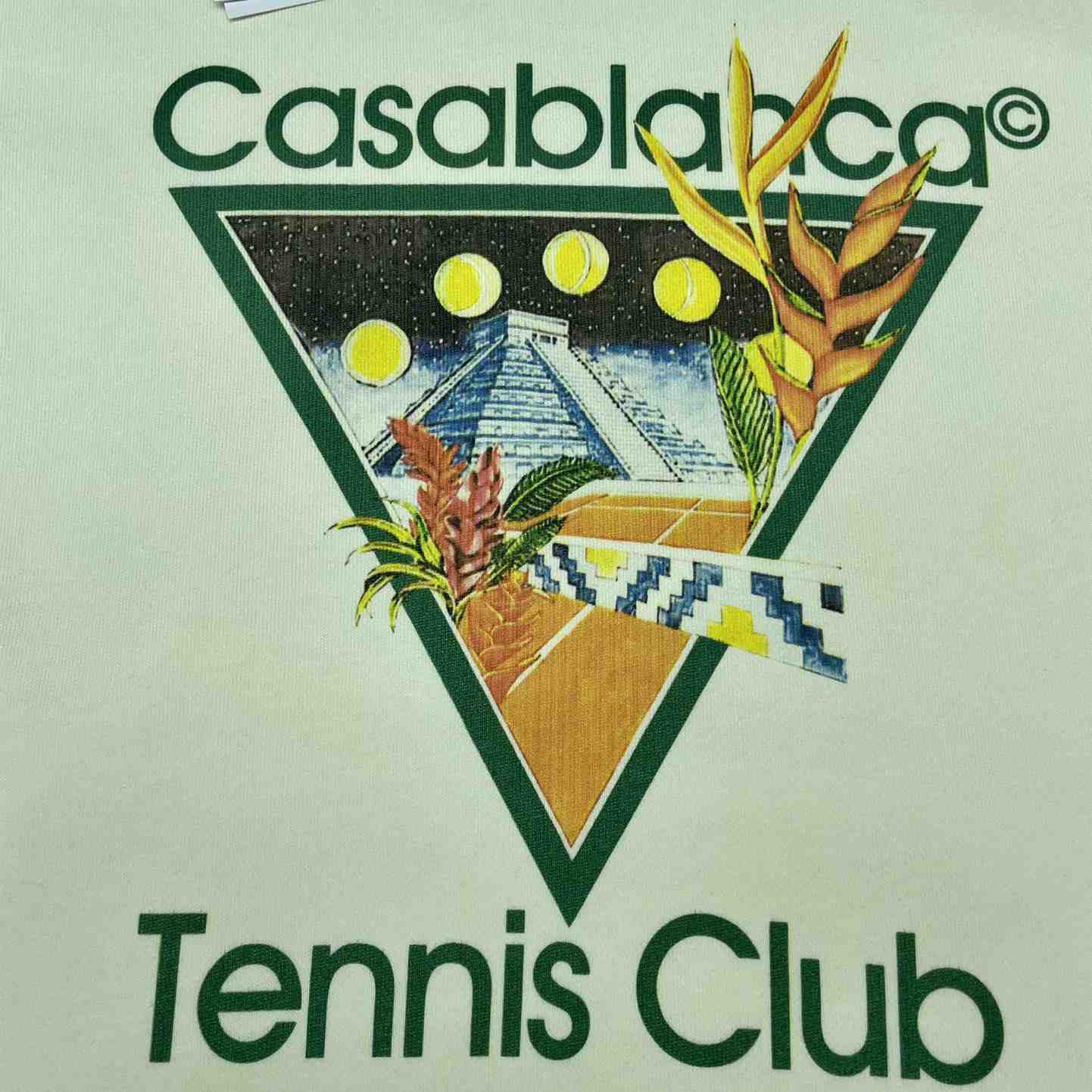 Casablanca Tennis Club Icon Printed Sweatshirt - DesignerGu