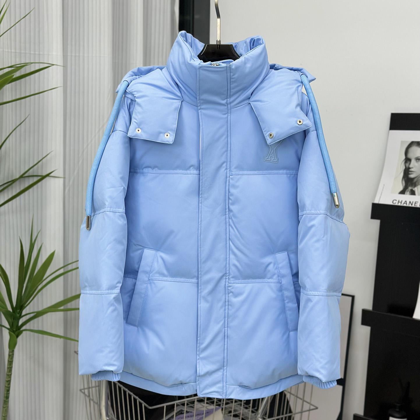 Ami Paris Ami De Coeur Puffer Jacket - DesignerGu