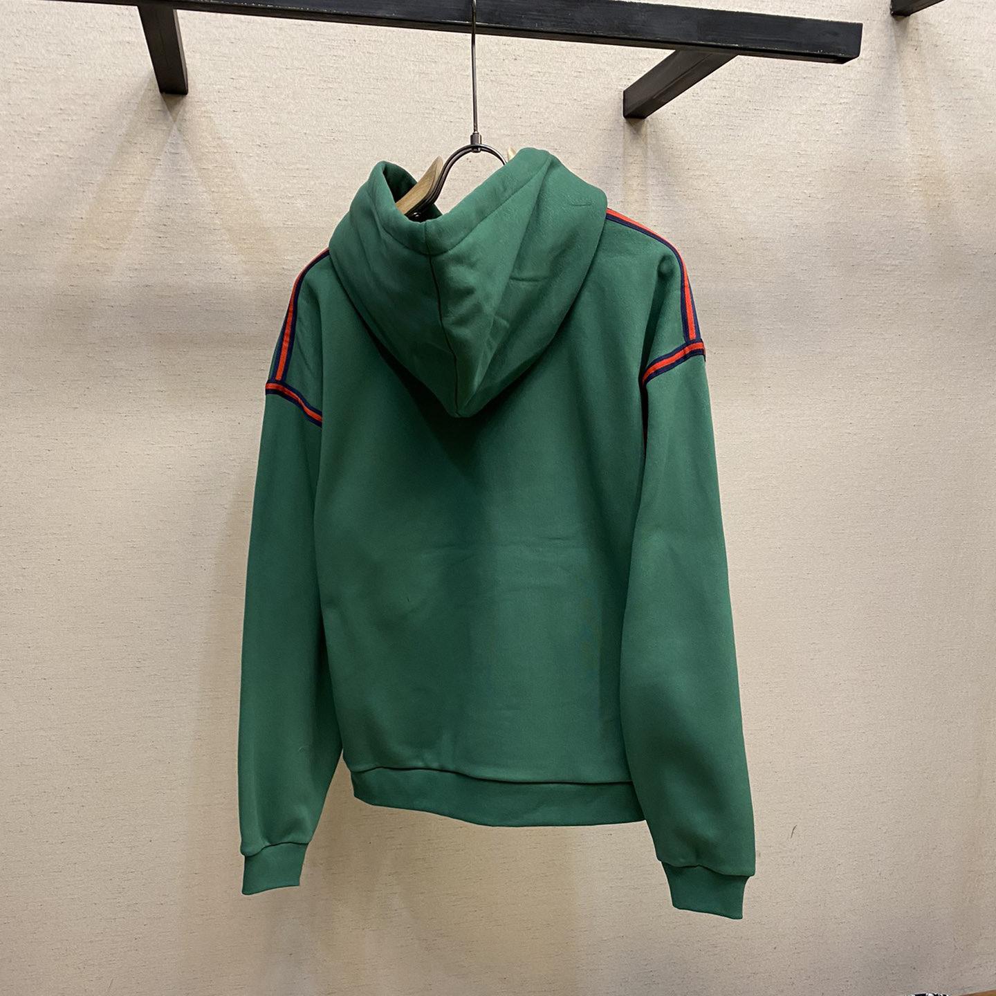 Gucci Cotton Jersey Hooded Sweatshirt - DesignerGu