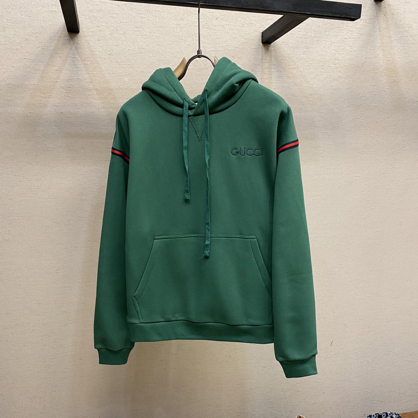 Gucci Cotton Jersey Hooded Sweatshirt - DesignerGu