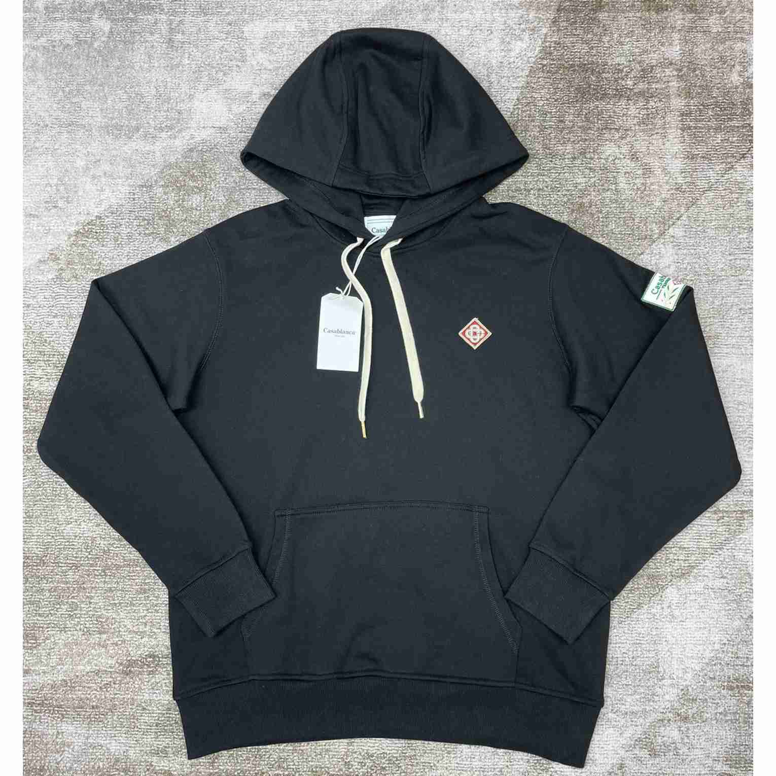 Casablanca Logo-patch Scarf Hoodie - DesignerGu