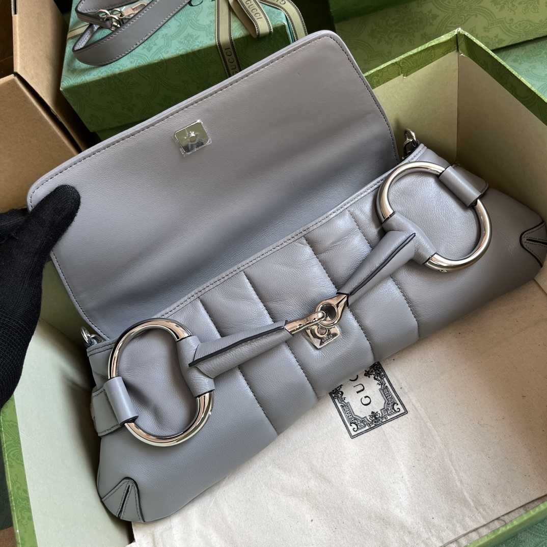 Gucci Horsebit Chain Medium Shoulder Bag (38x 15x 16cm) - DesignerGu