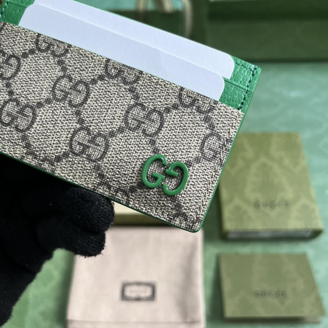 Gucci Card Case With GG Detail - DesignerGu