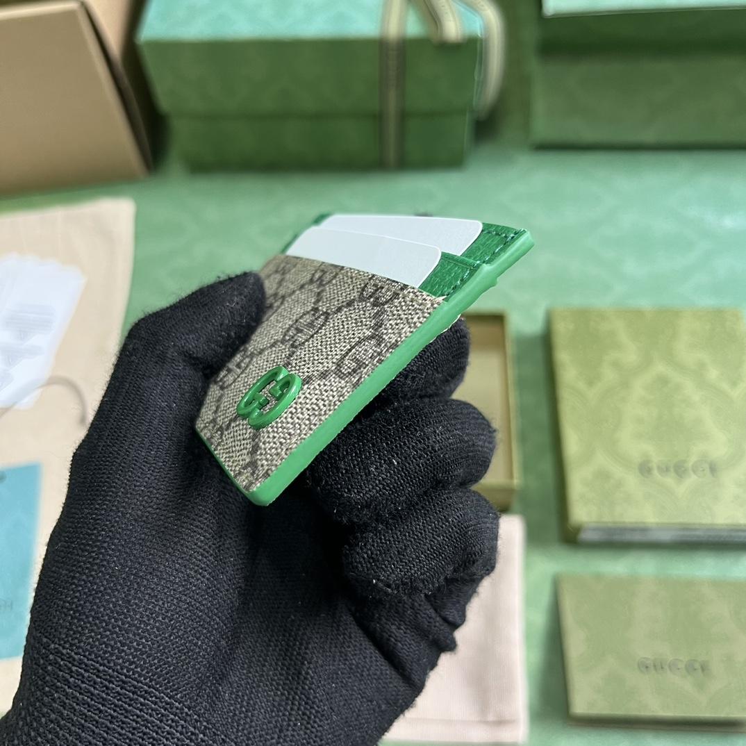 Gucci Card Case With GG Detail - DesignerGu