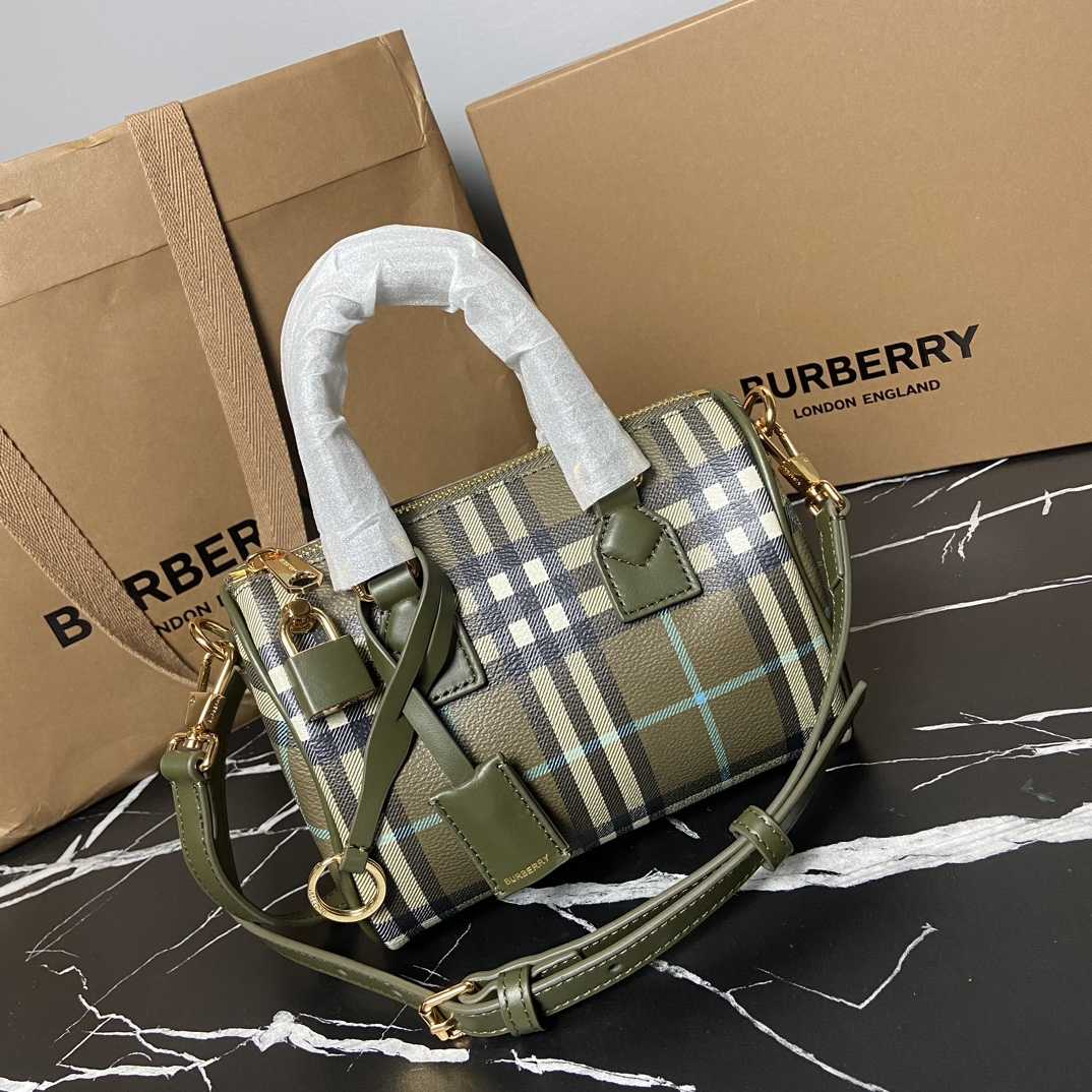 Burberry Check Mini Bowling Bag - DesignerGu