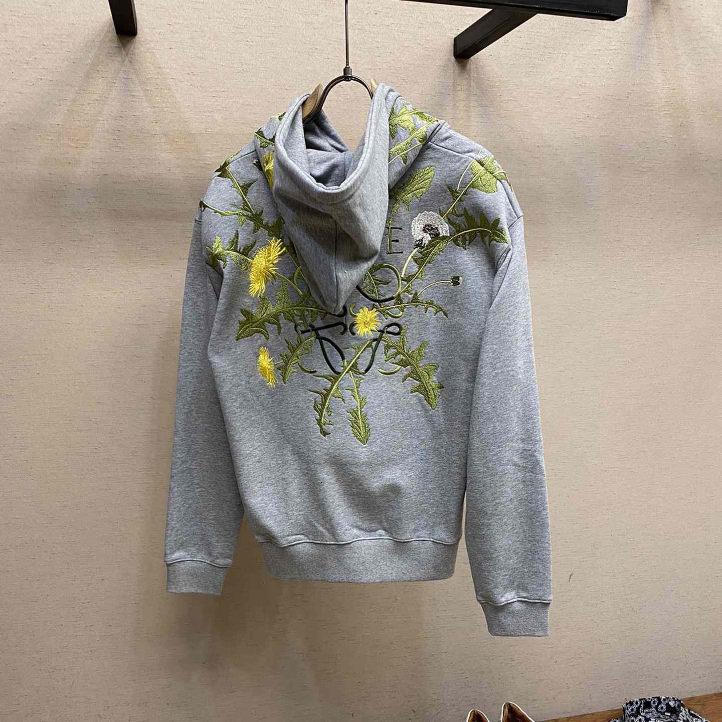 Loewe Anagram Flowers Hoodie In Cotton - DesignerGu