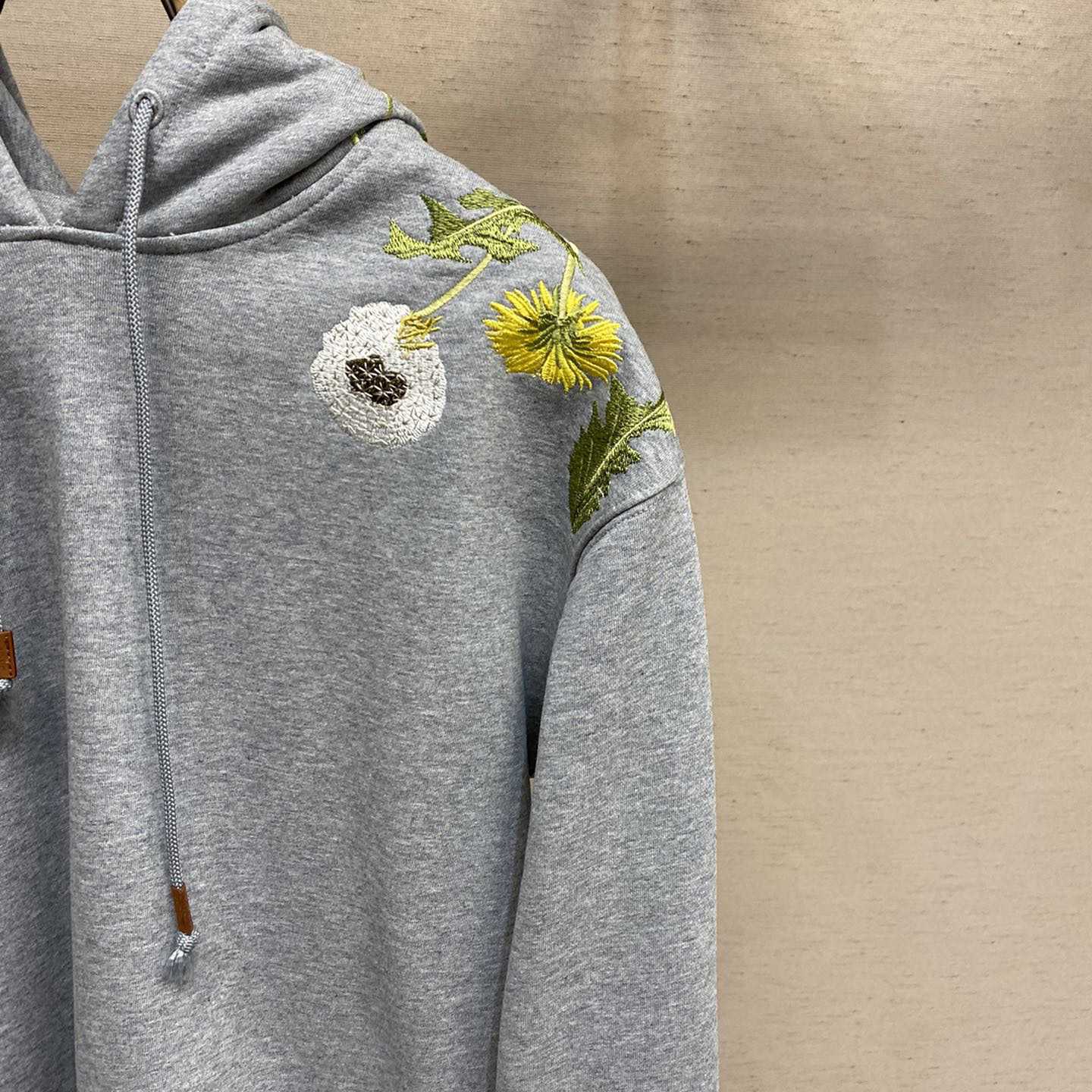 Loewe Anagram Flowers Hoodie In Cotton - DesignerGu