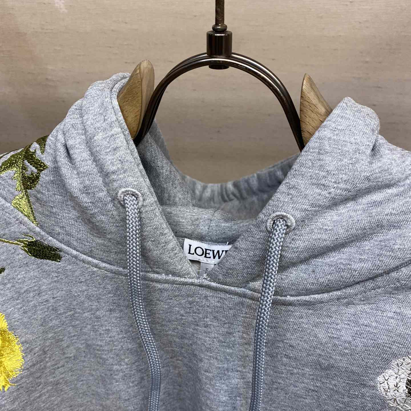 Loewe Anagram Flowers Hoodie In Cotton - DesignerGu