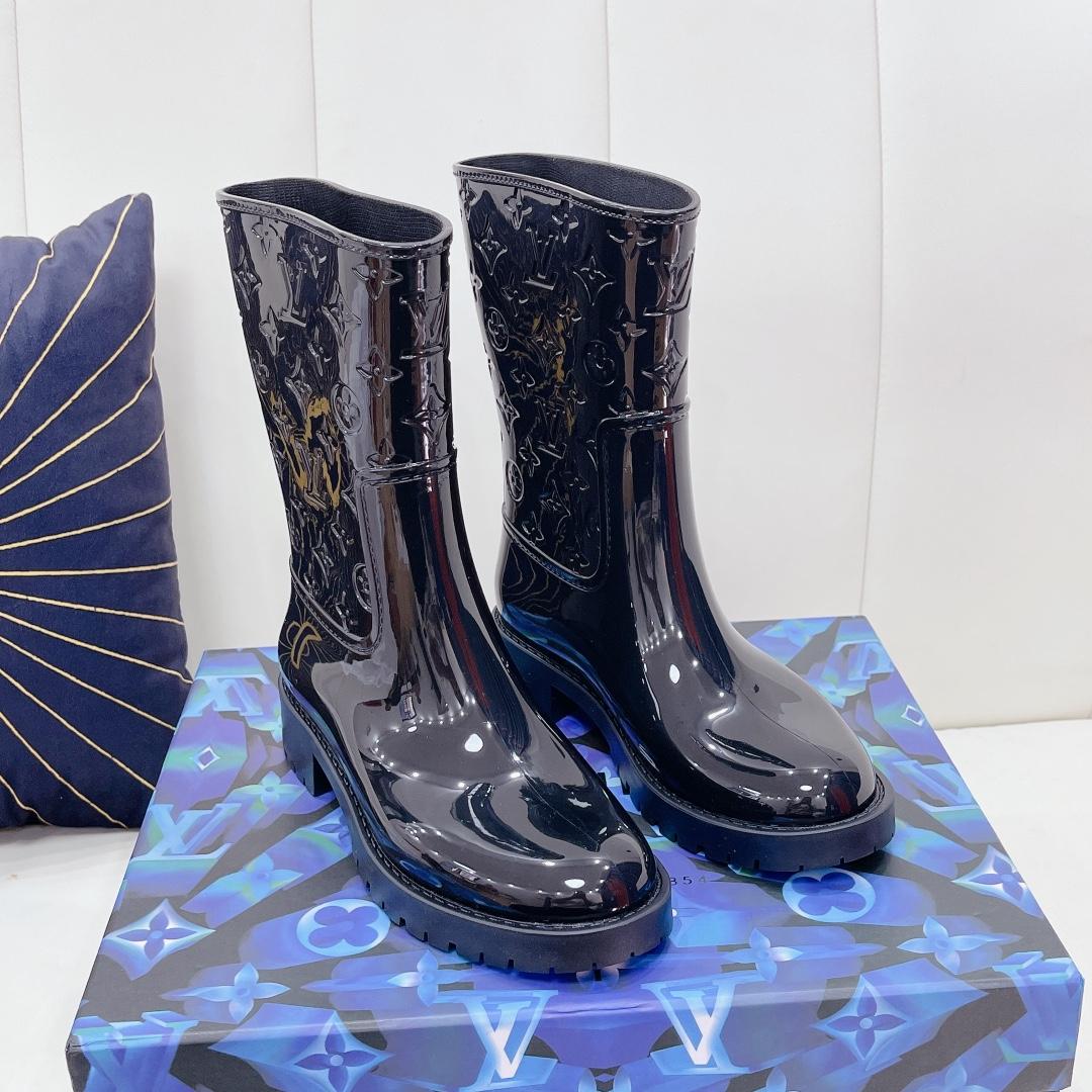 Louis Vuitton Drops Flat Half Boot - DesignerGu