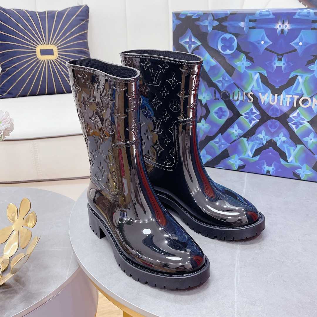 Louis Vuitton Drops Flat Half Boot - DesignerGu