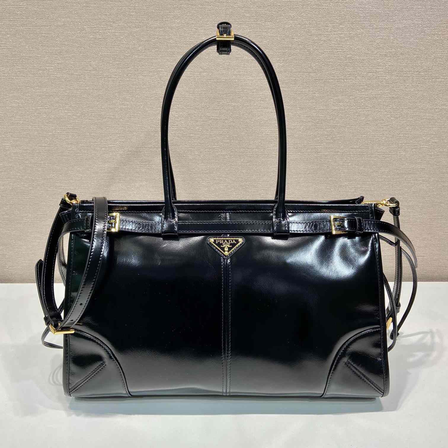 Prada Large Leather Handbag - DesignerGu