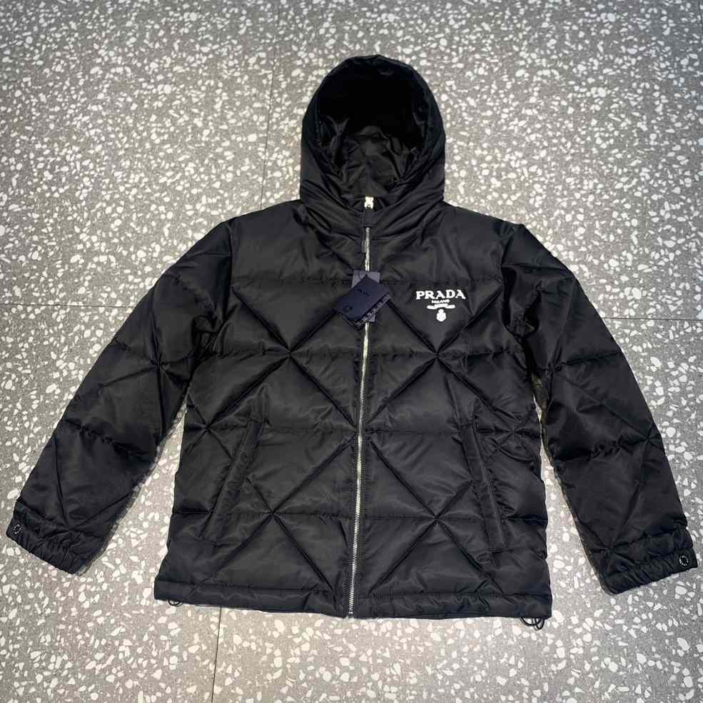 Prada Cropped Re-Nylon Down Jacket - DesignerGu