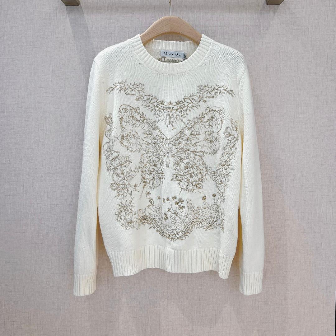 Dior Embroidered Sweater - DesignerGu