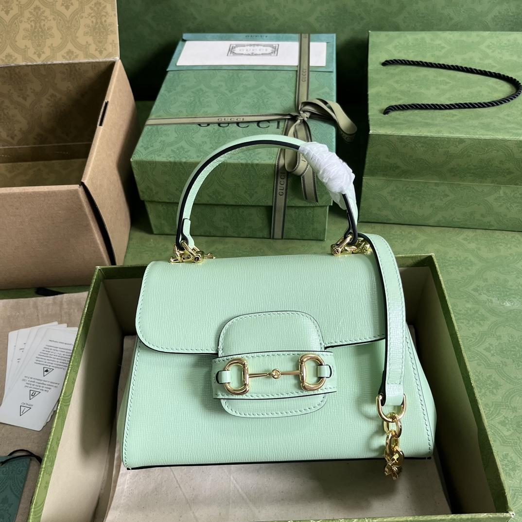 Gucci Horsebit 1955 Mini Top Handle Bag(22x16x10.5cm) - DesignerGu