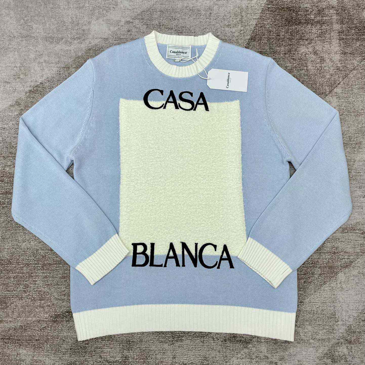 Casablanca Cotton Sweater With Logo - DesignerGu