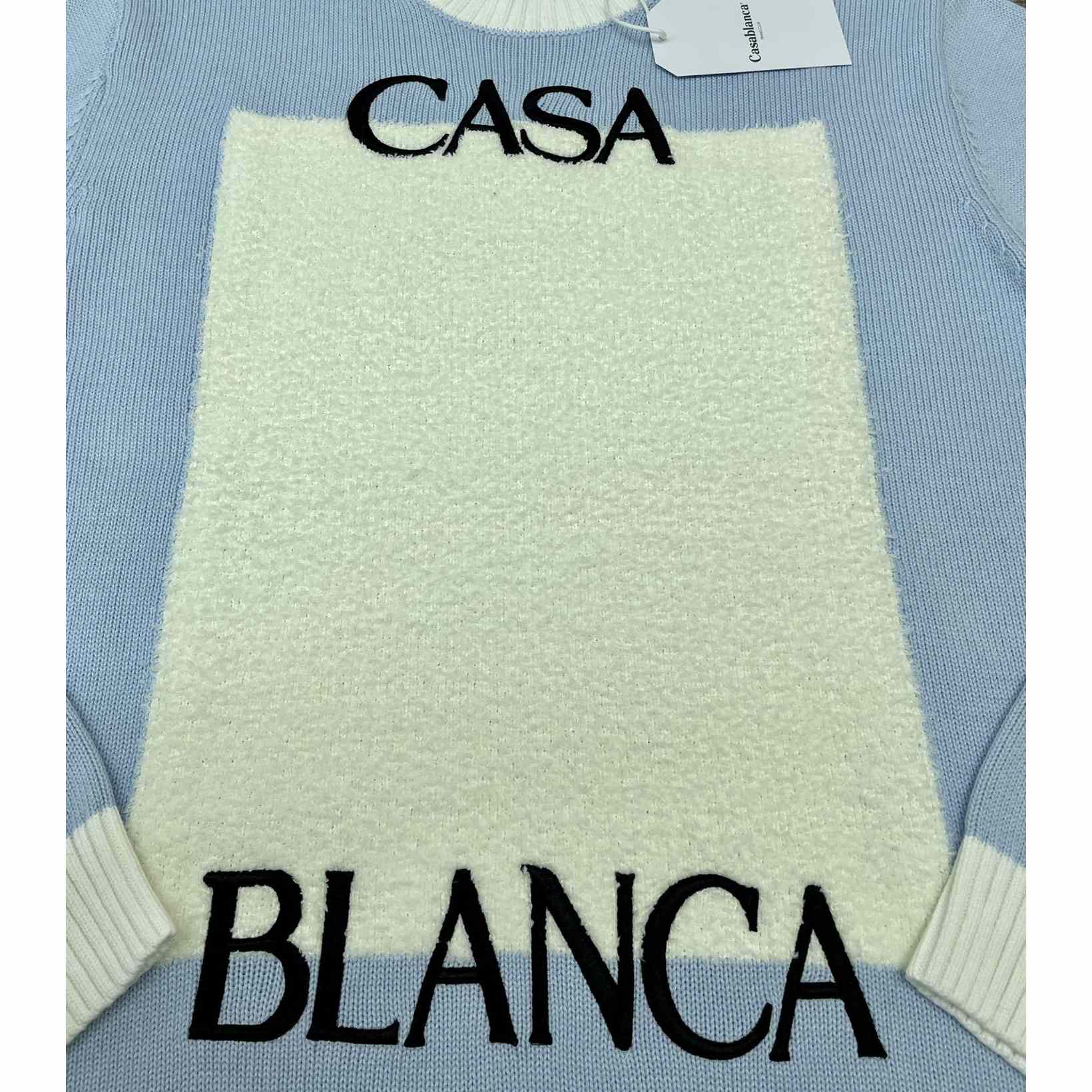 Casablanca Cotton Sweater With Logo - DesignerGu