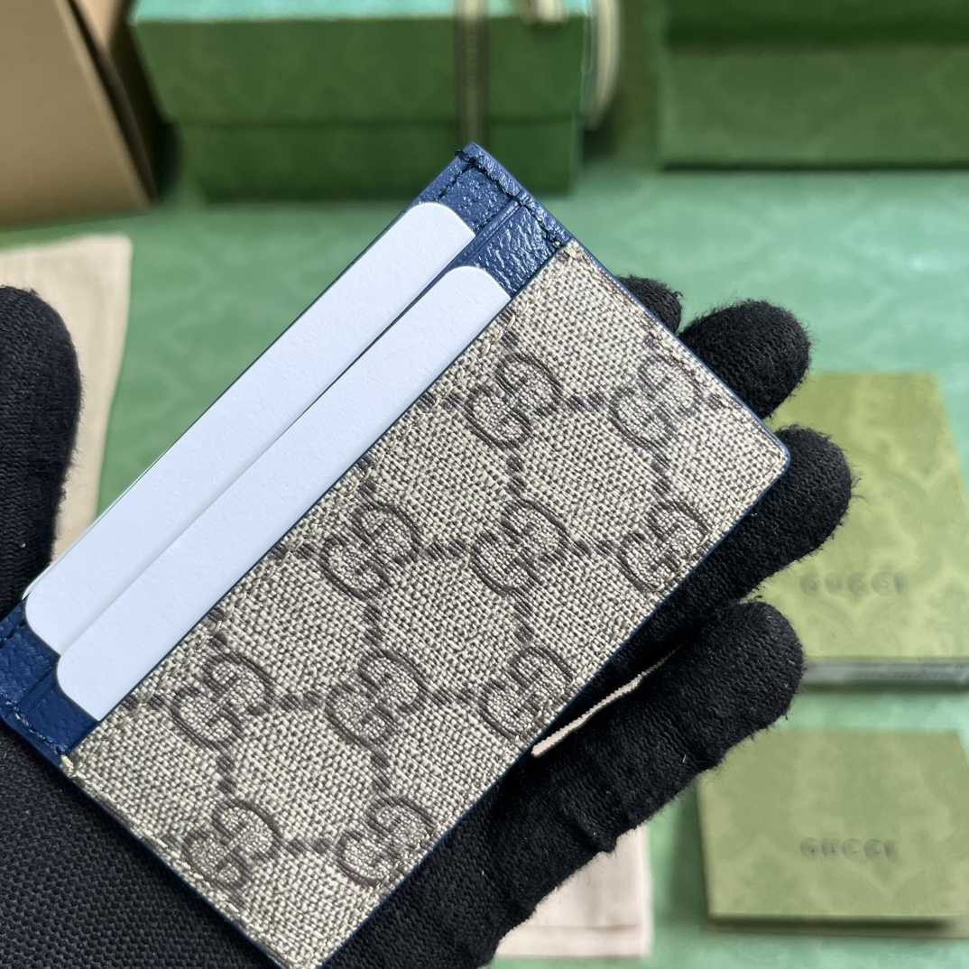 Gucci Card Case With GG Detail - DesignerGu