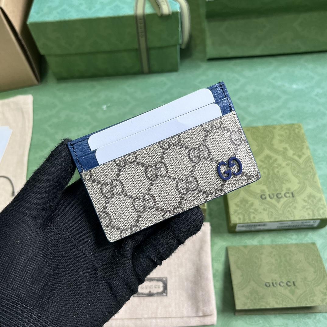 Gucci Card Case With GG Detail - DesignerGu