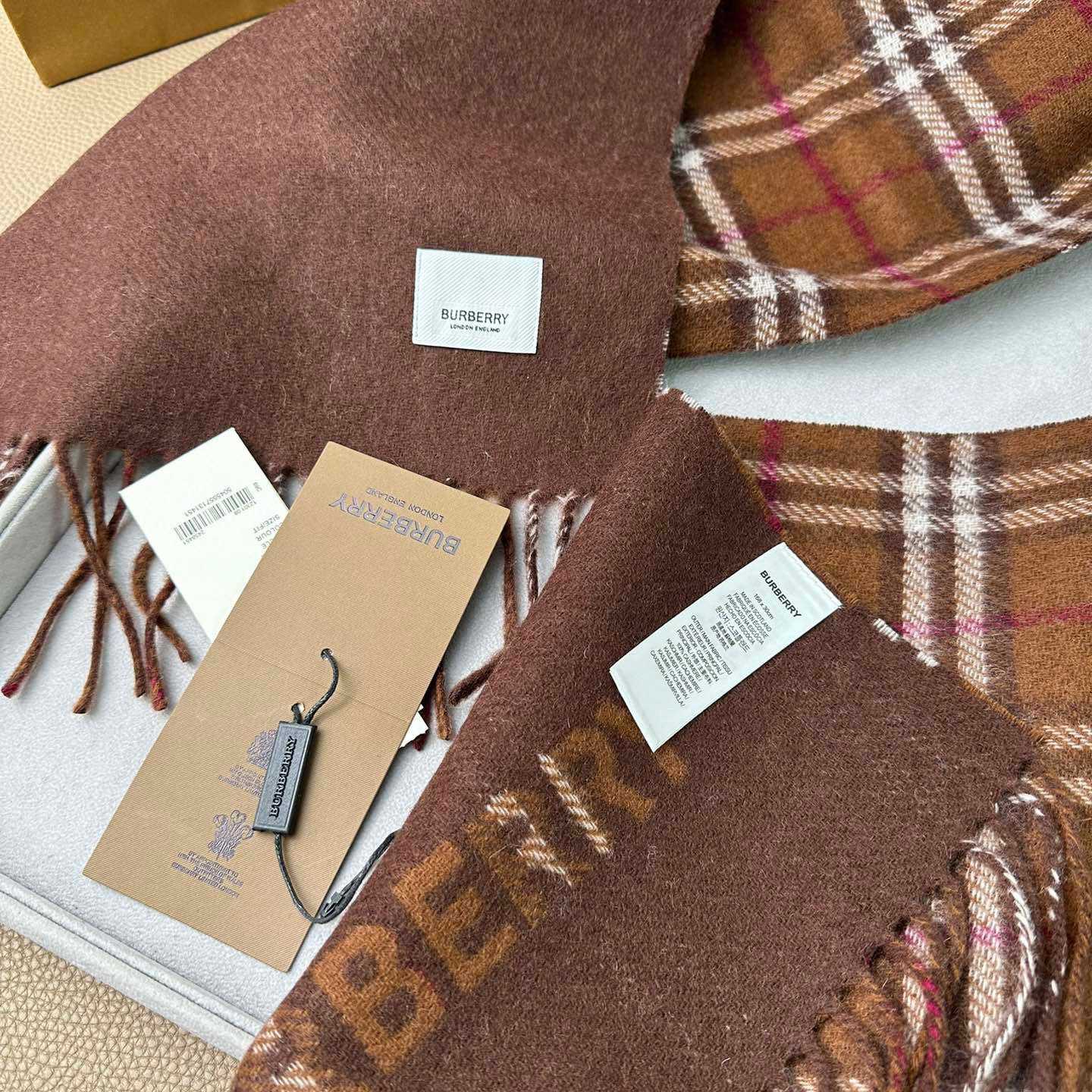 Burberry Reversible Check Cashmere Scarf - DesignerGu