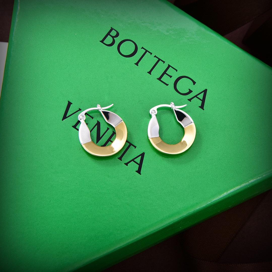 Bottega Veneta Joint Hoop Earrings - DesignerGu