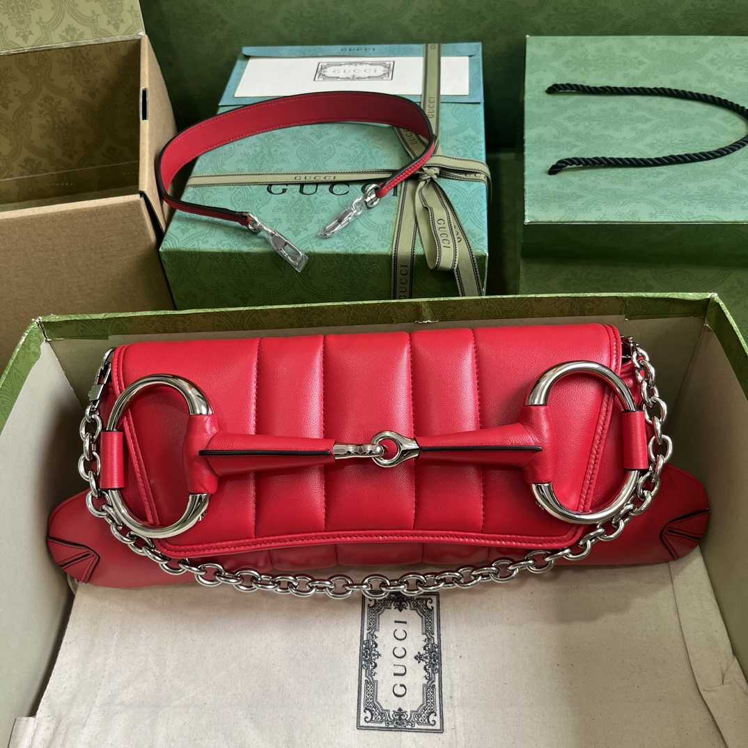 Gucci Horsebit Chain Medium Shoulder Bag (38x 15x 16cm) - DesignerGu