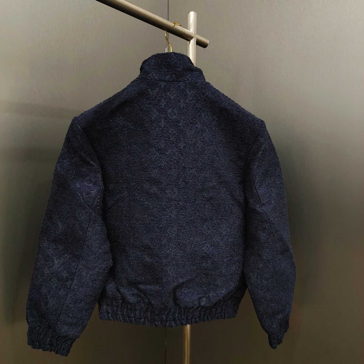 Louis Vuitton Monogram Wool Bouclette Zipped Blouson - DesignerGu