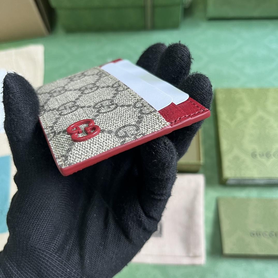 Gucci Card Case With GG Detail - DesignerGu