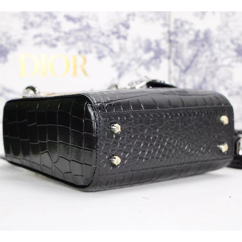 Dior Alligator Mini Lady Dior Bag (17-15-7cm) - DesignerGu