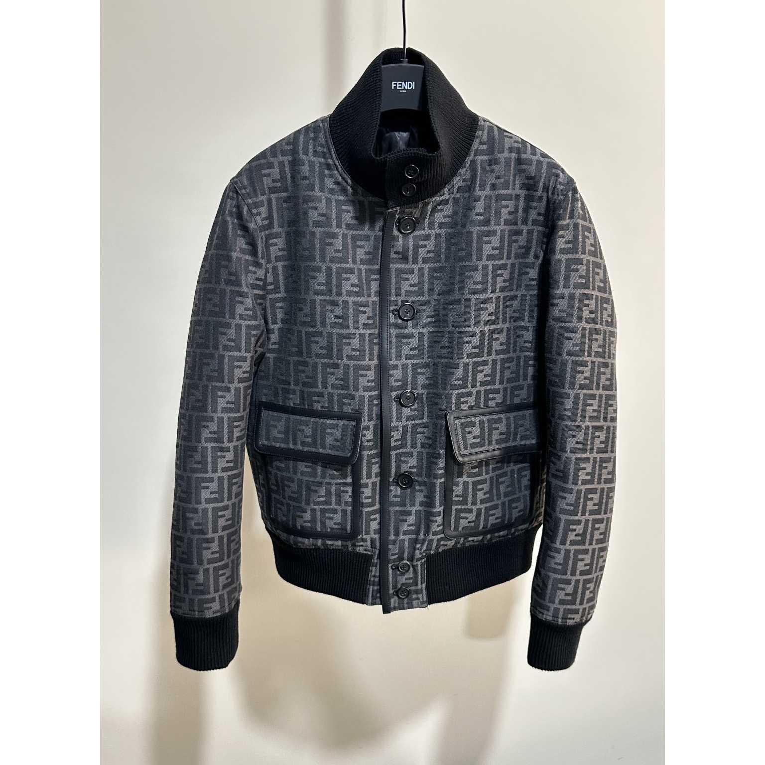 Fendi FF Jacquard Fabric Jacket - DesignerGu