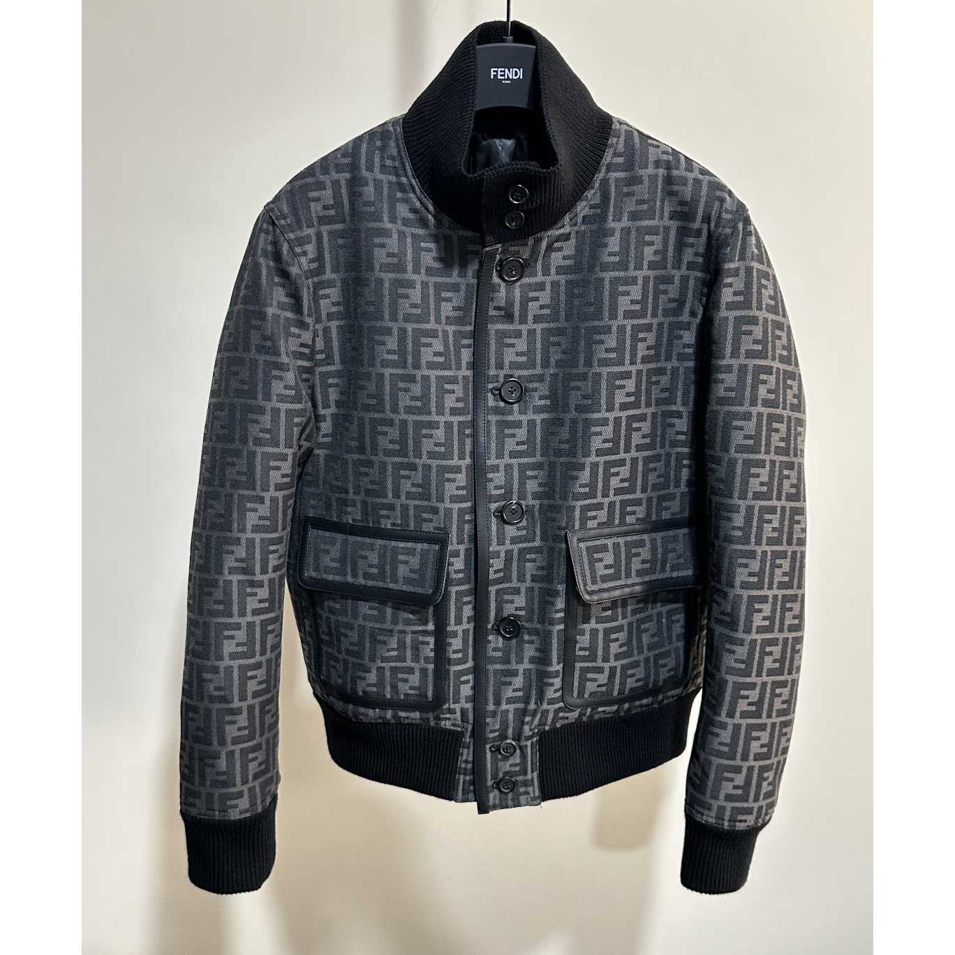 Fendi FF Jacquard Fabric Jacket - DesignerGu
