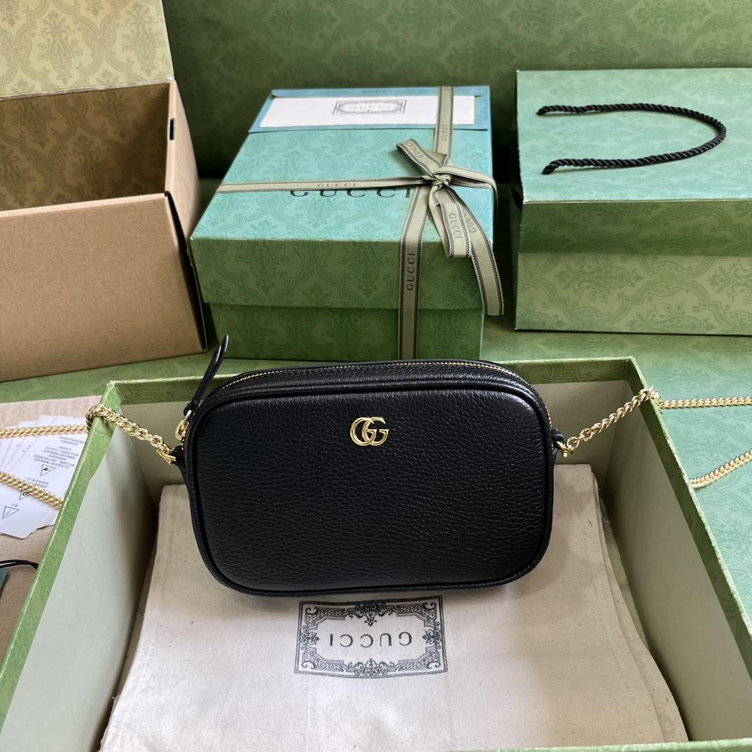 Gucci GG Marmont Mini Shoulder Bag (11x 18.5x 4cm) - DesignerGu