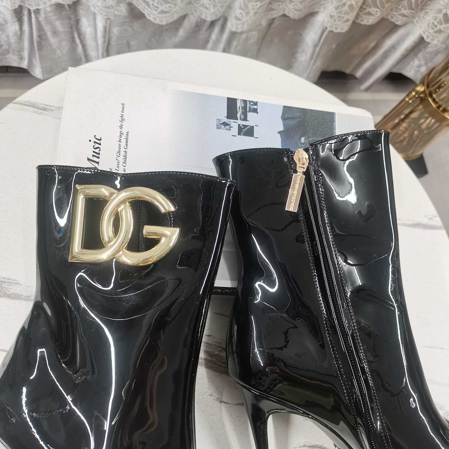 Dolce & Gabbana Calfskin Ankle Boots - DesignerGu