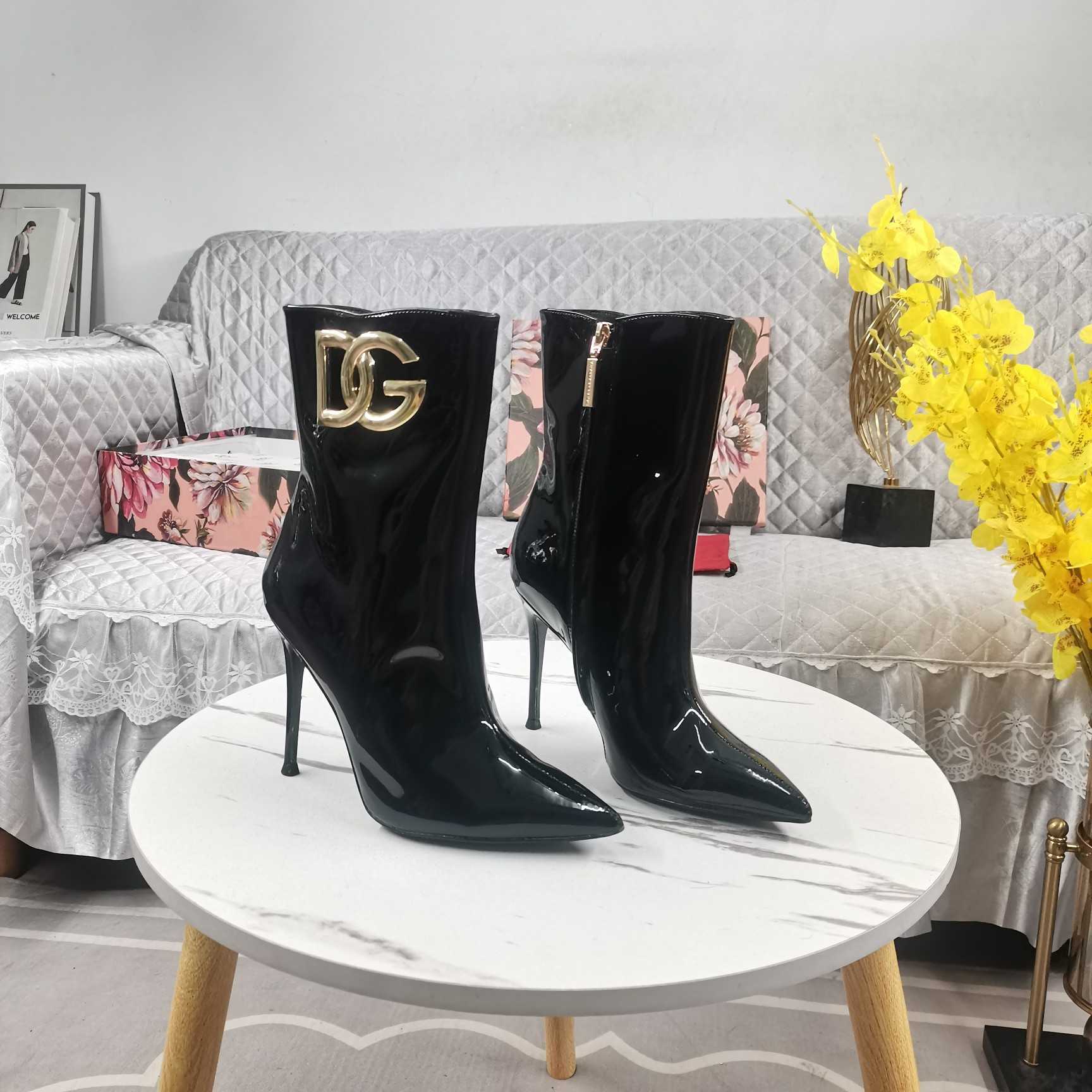Dolce & Gabbana Calfskin Ankle Boots - DesignerGu