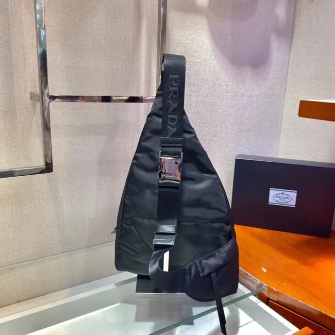 Prada Re-Nylon And Leather Backpack - DesignerGu