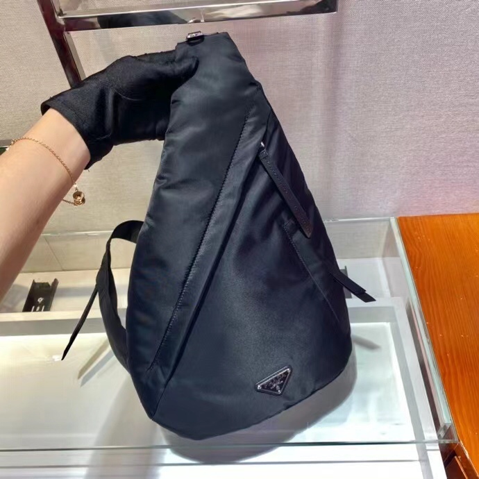 Prada Re-Nylon And Leather Backpack - DesignerGu