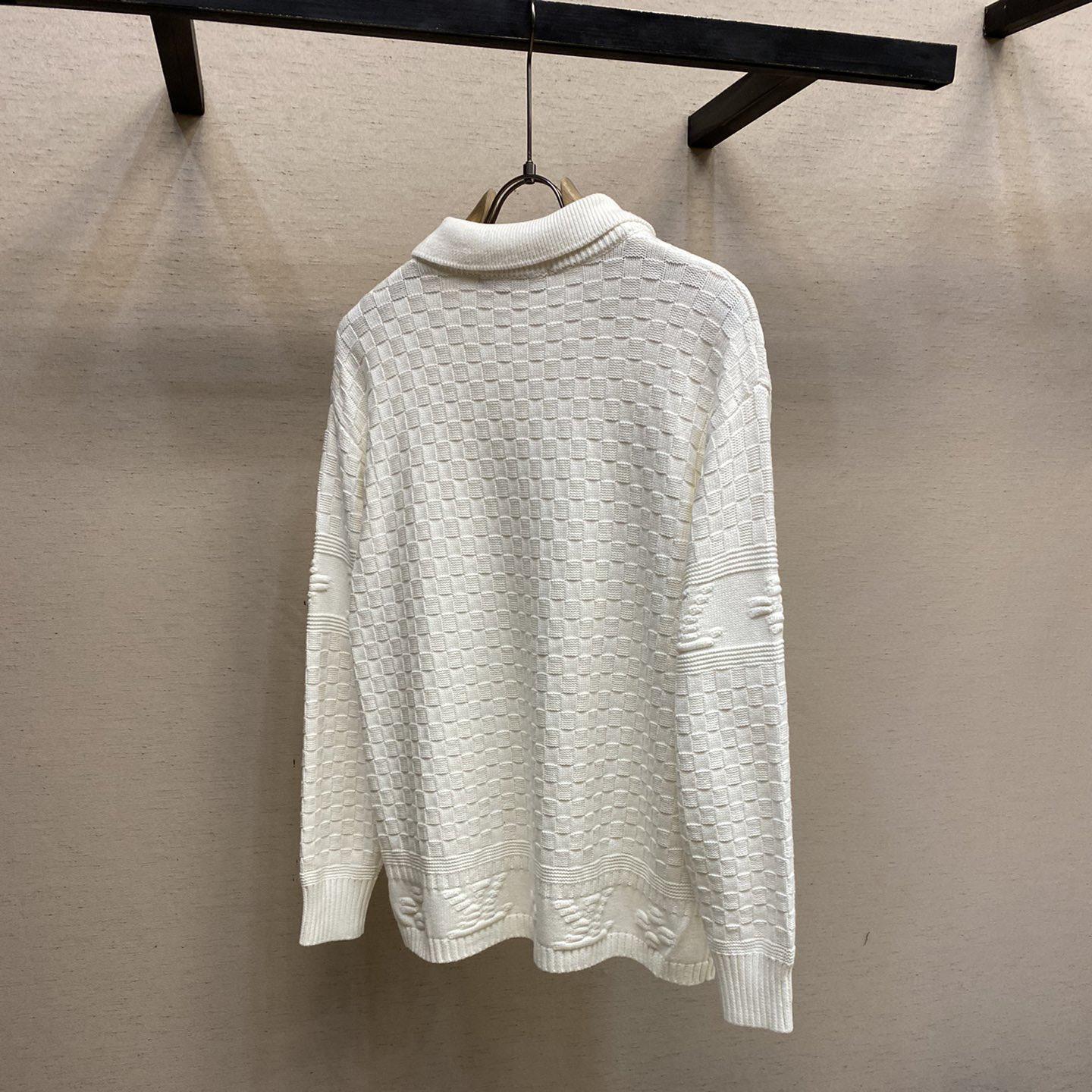 Louis Vuitton Lv Damier Wool Blend Pullover     - DesignerGu