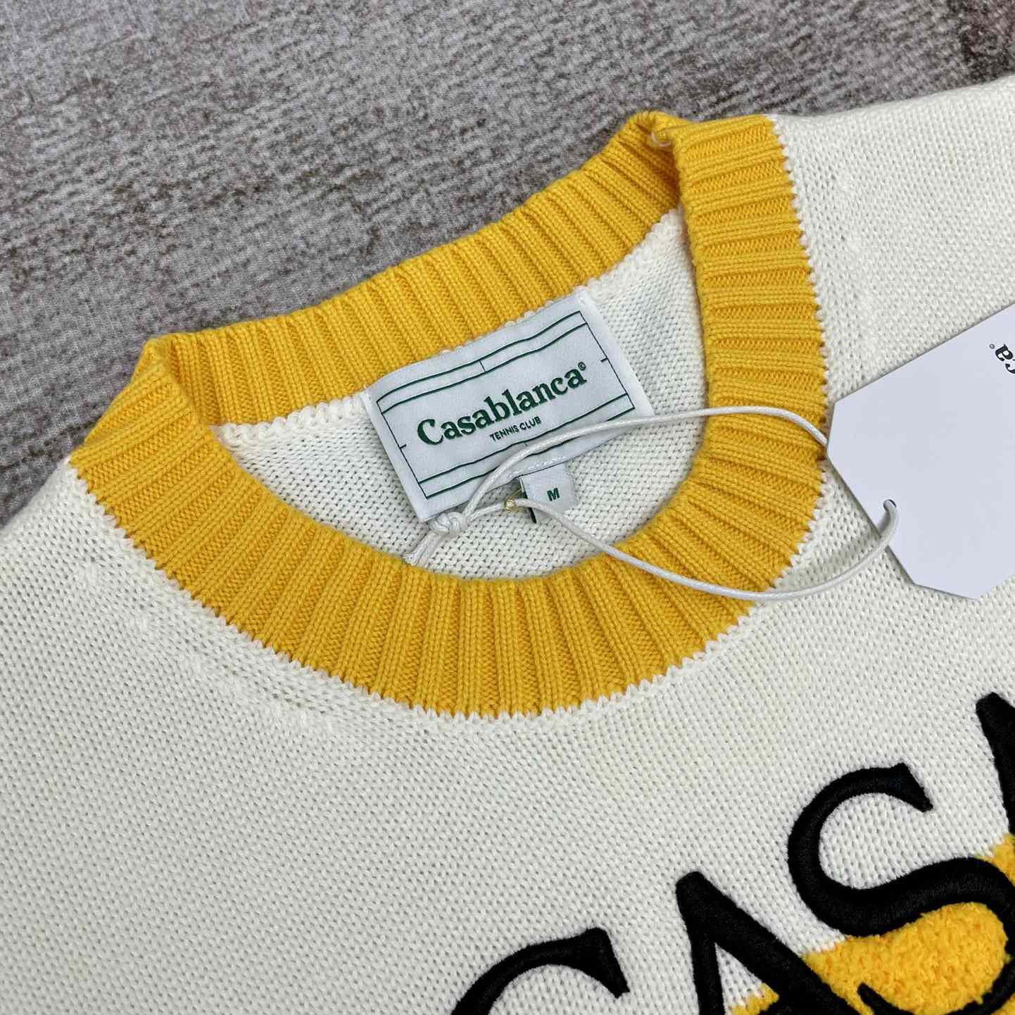 Casablanca Cotton Sweater With Logo - DesignerGu