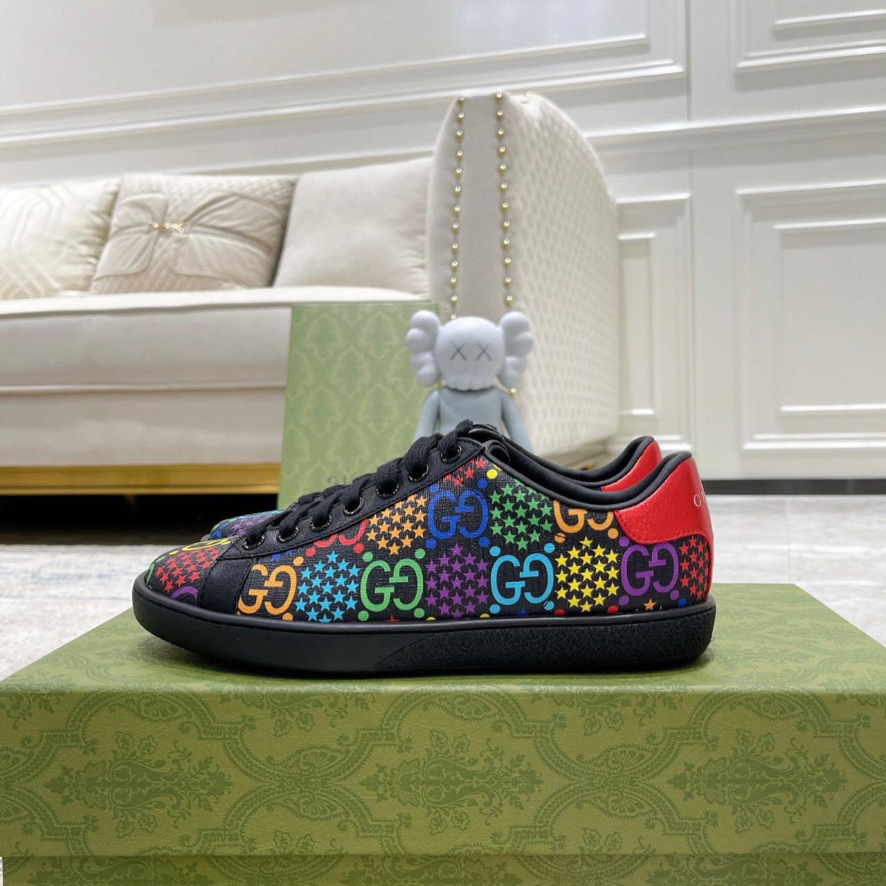 Gucci GG Psychedelic Ace Sneaker - DesignerGu