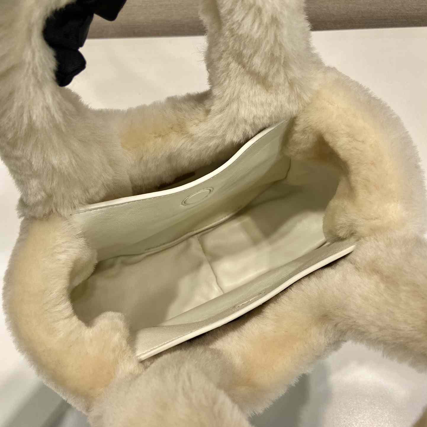 Prada Shearling Mini Handbag - DesignerGu