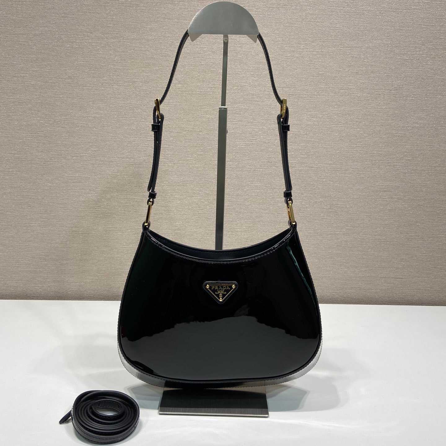 Prada Cleo Patent Leather Bag - DesignerGu