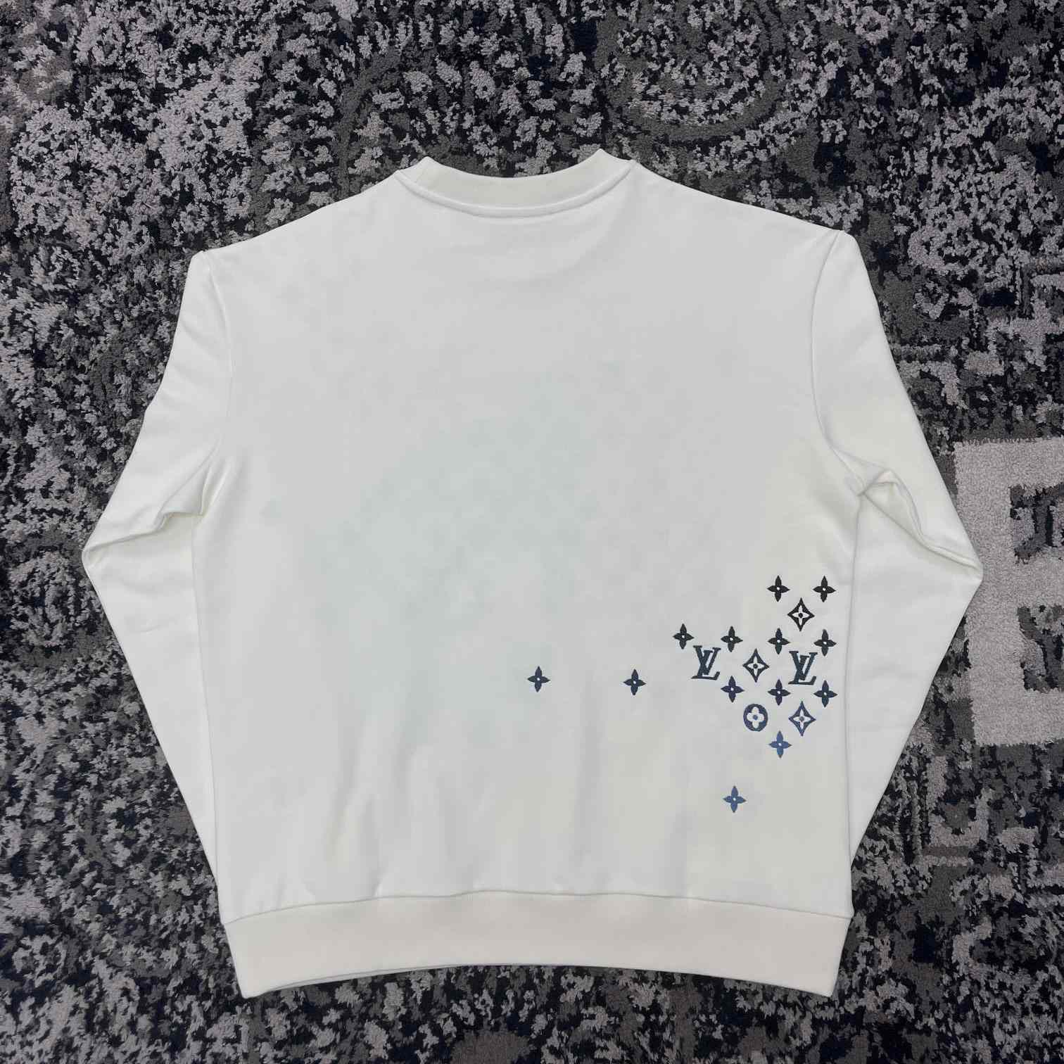 Louis Vuitton Embroidered Cotton Sweatshirt   - DesignerGu