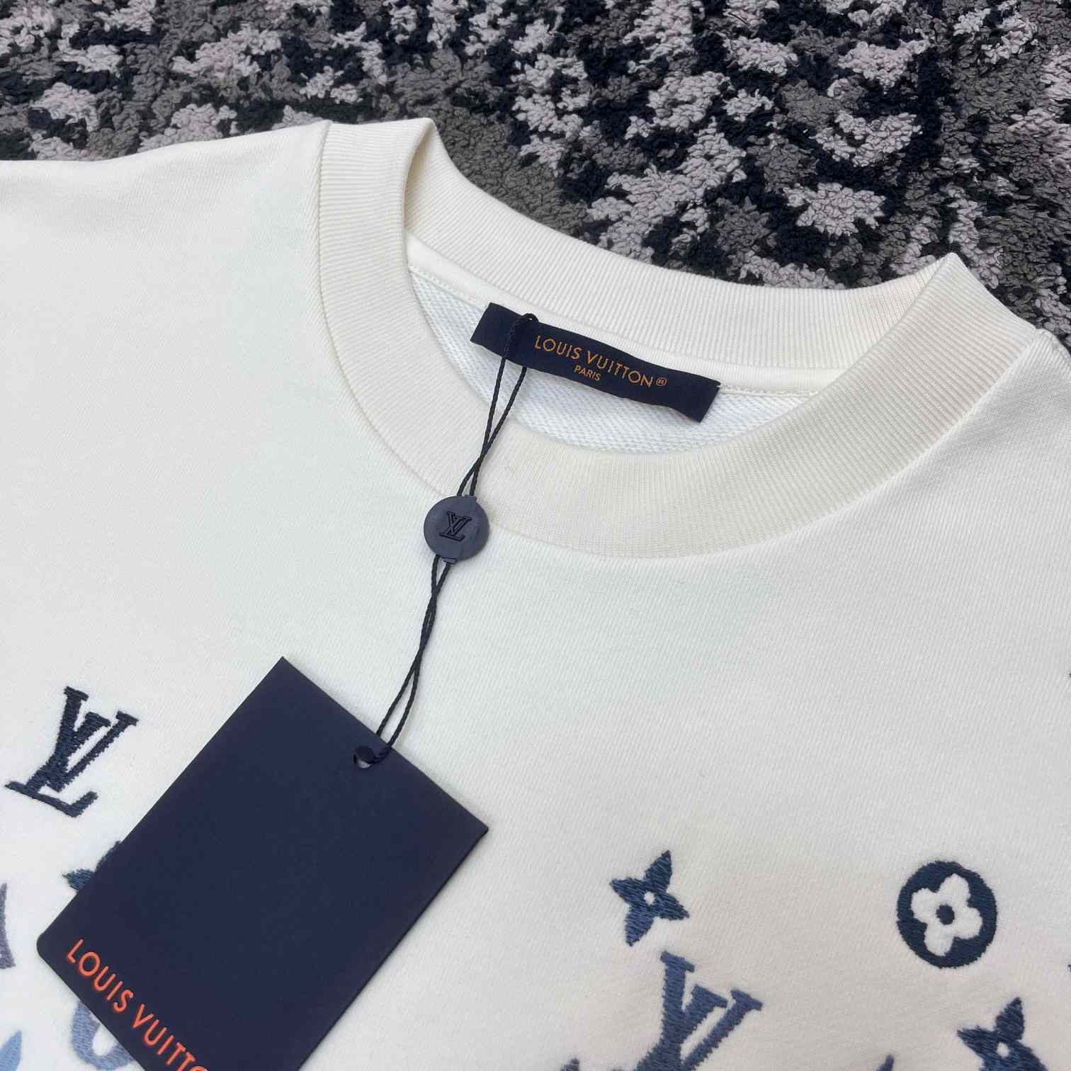 Louis Vuitton Embroidered Cotton Sweatshirt   - DesignerGu