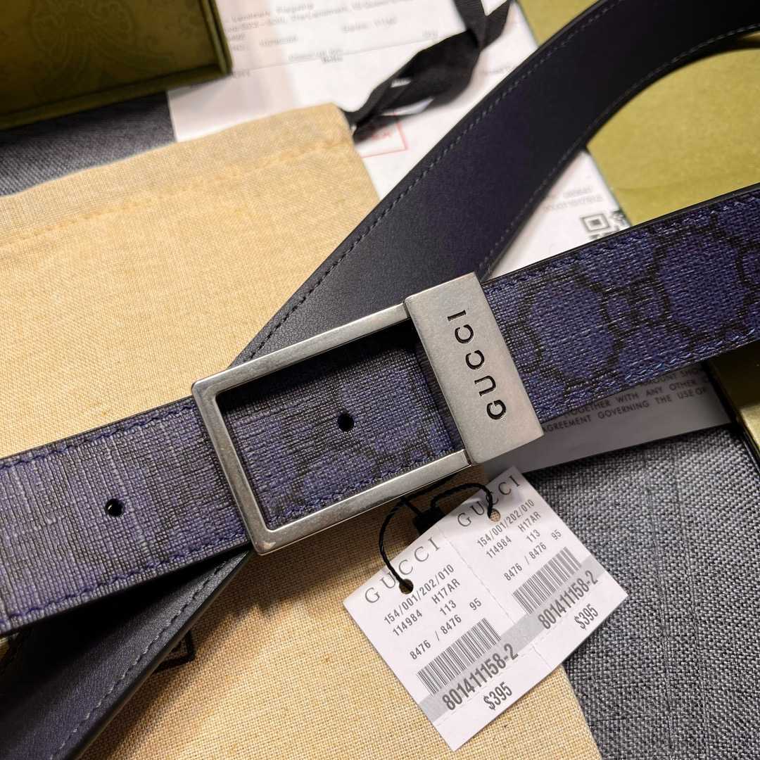 Gucci GG Belt With Rectangular Buckle  - DesignerGu