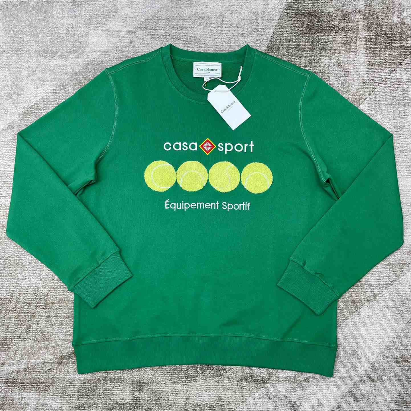 Casablanca Casa Sport Tennis Balls Cotton Sweatshirt - DesignerGu