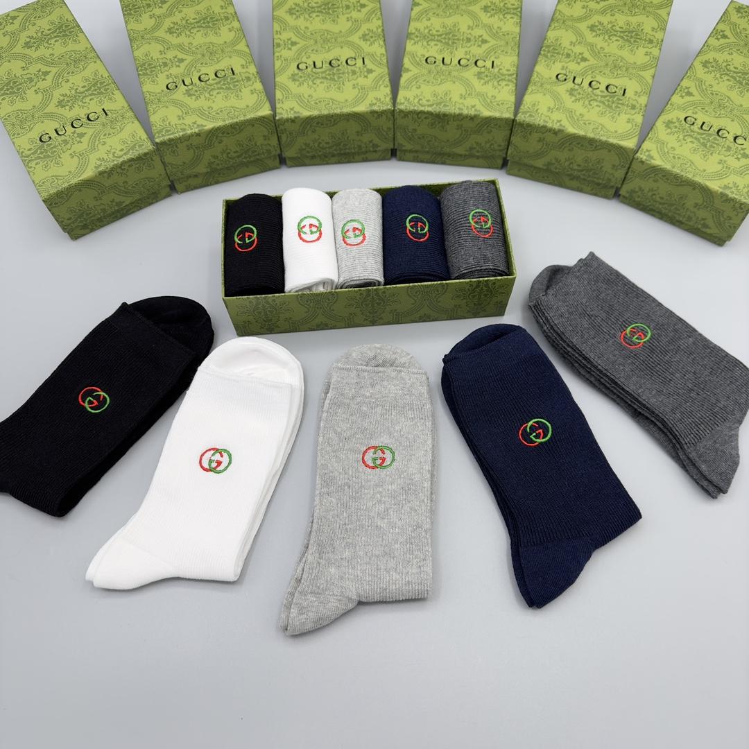 Gucci GG Socks/Box - DesignerGu