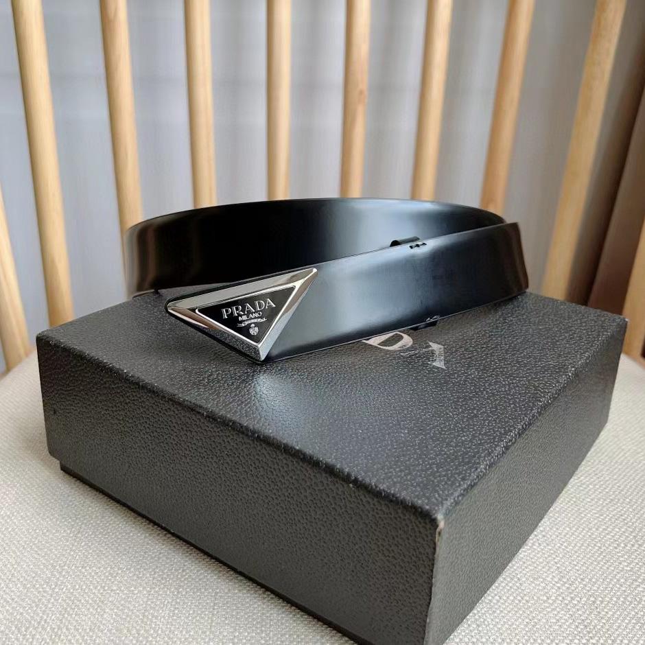 Prada Leather Belt  - DesignerGu