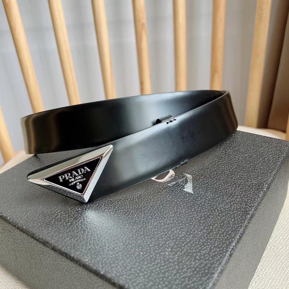 Prada Leather Belt  - DesignerGu