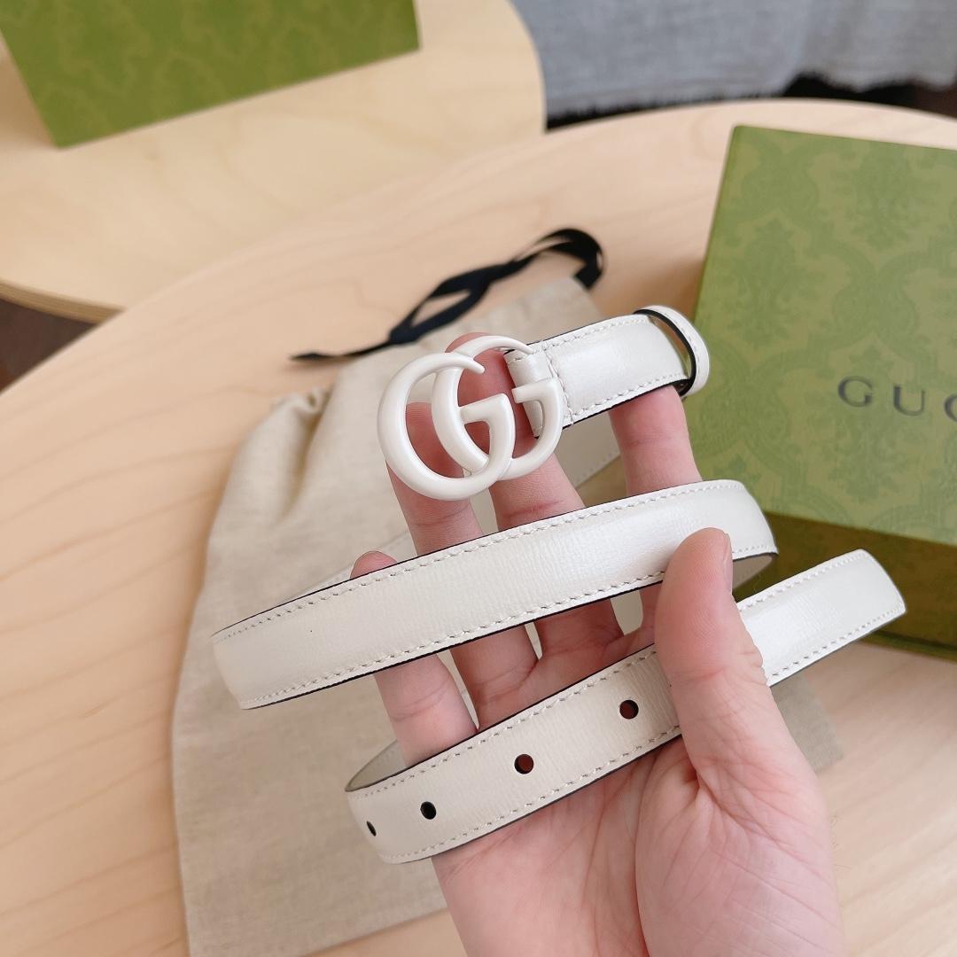 Gucci Leather Belt With Double G Buckle - DesignerGu